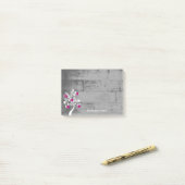 Magenta Valentine Hearts Tree Personalisiert Notes Post-it Klebezettel (Auf Schreibtisch)