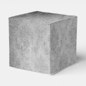 Magenta Vintag Butterfly Damask Wedding Geschenkschachtel (Rückseite)