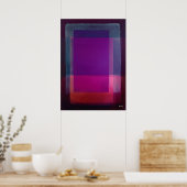 Magenta Violet Color Field Abstract Modern Art Poster (Küche)