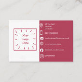 Magenta Visitenkarte einfach personalisieren (Vorderseite)