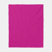 Magenta (Vollfarbe) Fleecedecke (Vorderseite)