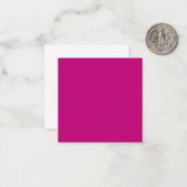 Magenta (Vollfarbe) Mitteilungskarte (Vorderseite/Rückseite Beispiel)