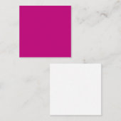 Magenta (Vollfarbe) Mitteilungskarte (Vorne/Hinten)