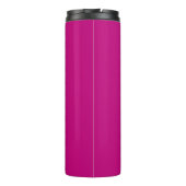 Magenta (Vollfarbe) Thermosbecher (Rückseite)