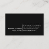 Magenta Watercolor Blot Business Card Visitenkarte (Rückseite)