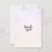 Magenta Watercolor Leaf Wedding RSVP Kindly Antwor Karte (Rückseite)