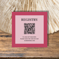 Magenta Wedding Registry QR Code