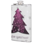 Magenta Weihnachtsbaumflasche Flachmann (Links)