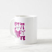Magenta Whimsical Bows Kaffeetasse (Vorderseite Links)