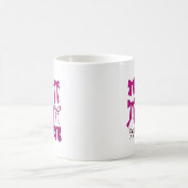 Magenta Whimsical Bows Kaffeetasse (Mittel)