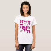 Magenta Whimsical Bows T-Shirt (Vorne ganz)