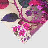 MAGENTA WILD rosa Blumendecoupage Seidenpapier (Ausschnitt)