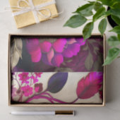 MAGENTA WILD rosa Blumendecoupage Seidenpapier (Geschenk)