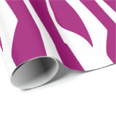 Magenta Zebra Print Geschenkpapier (Rolleneckpunkt)