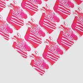 Magenta Zebras Seidenpapier (Ausschnitt)