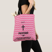 Magenta Zigzag Musterbibel Verse Christlich Tasche (Von Nahem)