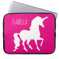 Magentarote heißes Rosaunicorn-Silhouette