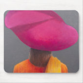 Magentarote Hut-Safran-Jacke 2014 Mousepad (Vorne)