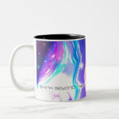 Magentarote Maß-Tasse UFO Zweifarbige Tasse (Links)