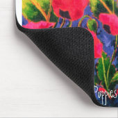 Magentarote Mohnblumen Mousepad (Ecke)