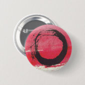 Magentaroter Zen-Kreis Button (Vorne & Hinten)