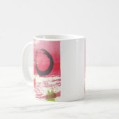 Magentaroter Zen-Kreis Kaffeetasse (Vorderseite Links)