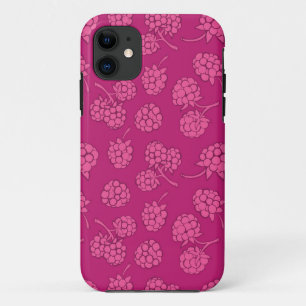 Magentarotes Beeren-Muster Case-Mate iPhone Hülle