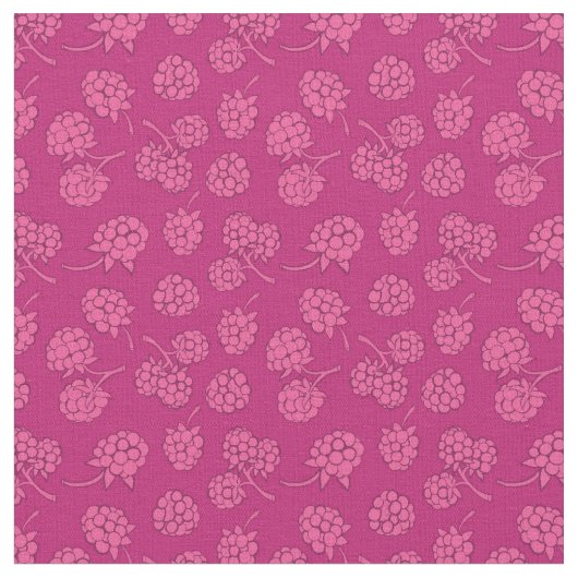 Magentarotes Beeren-Muster Stoff (Nahaufnahme)
