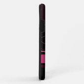 Magentarotes Blumenmuster Case-Mate iPhone Hülle (Hinten/Rechts)