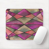 Magentarotes Buntglas Mousepad (Mit Mouse)