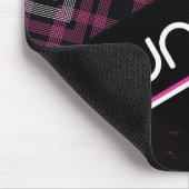 magentarotes kariertes 7Summits Mousepad (Ecke)