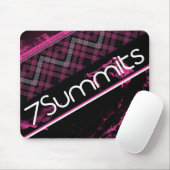 magentarotes kariertes 7Summits Mousepad (Mit Mouse)