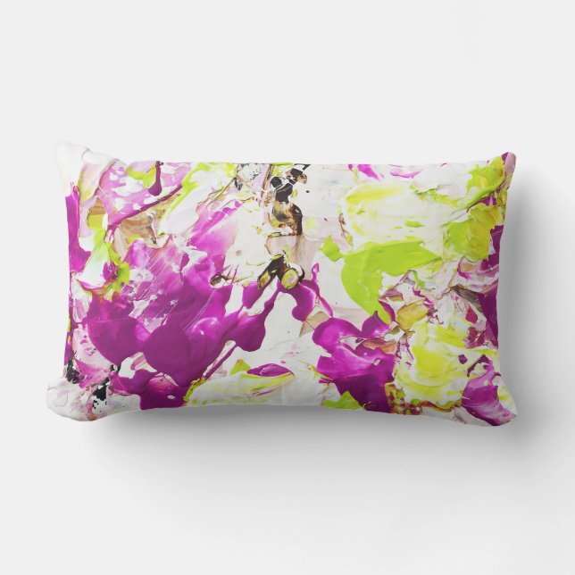 Magentarotes Regen-Kissen Lendenkissen (Vorderseite)