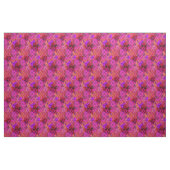 magentarotes Retro Blumengewebe Stoff (Yard (91,4 cm))