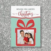 Magentisch! Foto Frohe Weihnachts-Flachgrüße-Karte