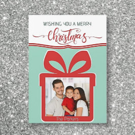 Magentisch! Foto Frohe Weihnachts-Flachgrüße-Karte Magnetkarte