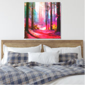Magenwaldumgebung Leinwanddruck (Insitu (Schlafzimmer))