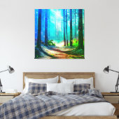Magenwaldumgebung Leinwanddruck (Insitu (Schlafzimmer))