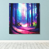 Magenwaldumgebung Leinwanddruck (Insitu (Holzboden))