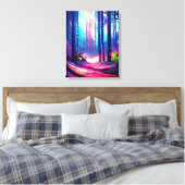 Magenwaldumgebung Leinwanddruck (Insitu (Schlafzimmer))