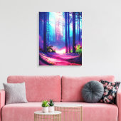 Magenwaldumgebung Leinwanddruck (Insitu (Wohnzimmer))