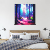 Magenwaldumgebung Leinwanddruck (Insitu (Schlafzimmer))