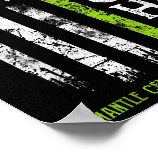 Magenzelllymphom Kriegerfahne Poster (Ecke)