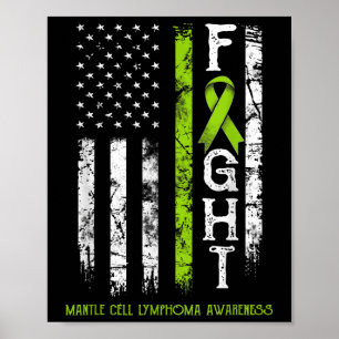 Magenzelllymphom Kriegerfahne Poster