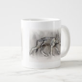 Magerer Welpe Jumbo-Tasse (Vorderseite Rechts)