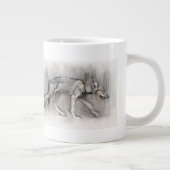 Magerer Welpe Jumbo-Tasse (Rechts)