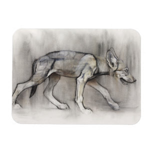Magerer Welpe Magnet