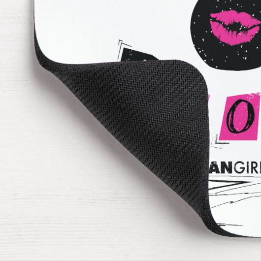 Mageres Mädchen-Brand-Buch Mousepad (Ecke)