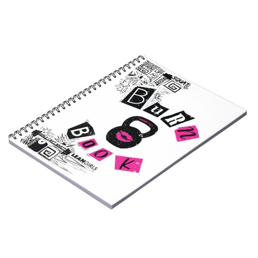 Mageres Mädchen-Brand-Buch Notizblock (Linke Seite)