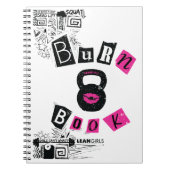 Mageres Mädchen-Brand-Buch Notizblock (Vorderseite)